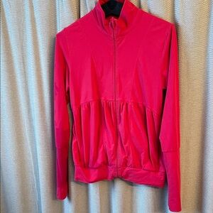 Lucy Hot Pink Zip-Front Athletic Jacket
